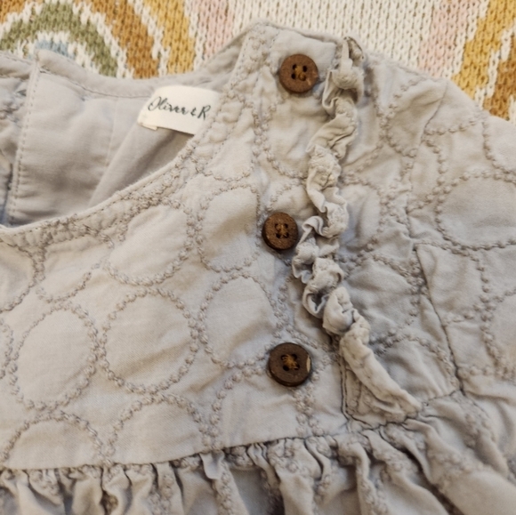 Oliver & Rain 24 Months Sustainable Ethical Gray Patterned Dress - Picture 4 of 5